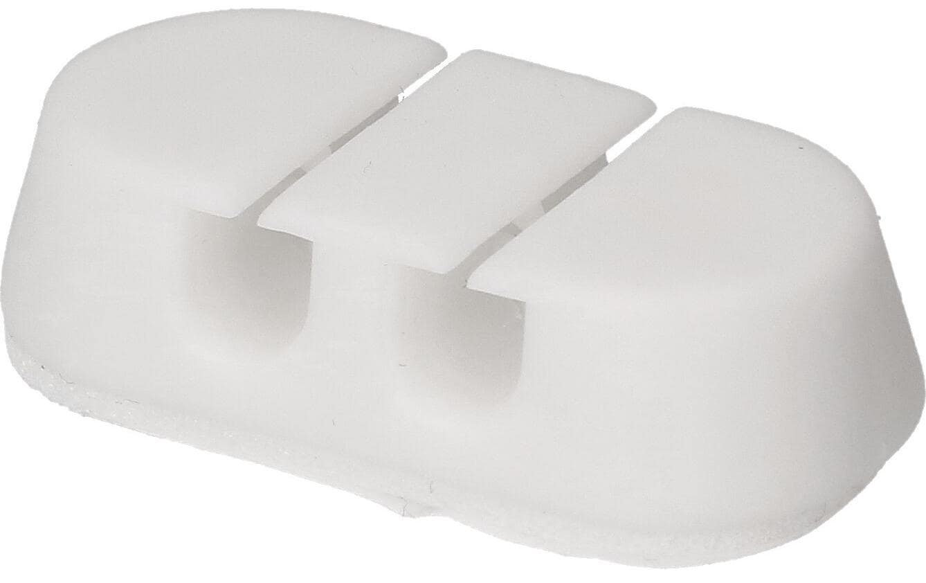 Max Hauri Kabelhalter Double Stop Set 6 x Weiss, 1 Stück