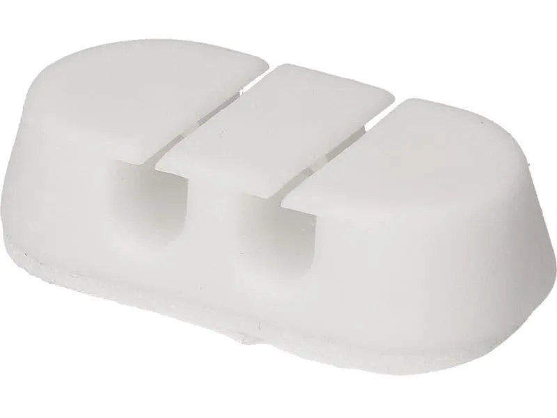 Max Hauri Kabelhalter Double Stop Set 6 x Weiss, 1 Stück Max Hauri Kabelhalter Double Stop Set 6 x Weiss, 1 Stück