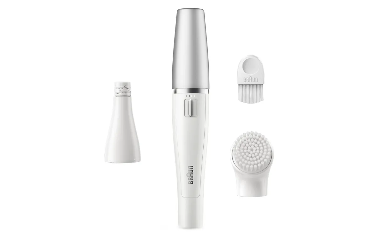 Braun Gesichtsepilierer FaceSpa SE810 Weiss/Silber Braun Gesichtsepilierer FaceSpa SE810 Weiss/Silber