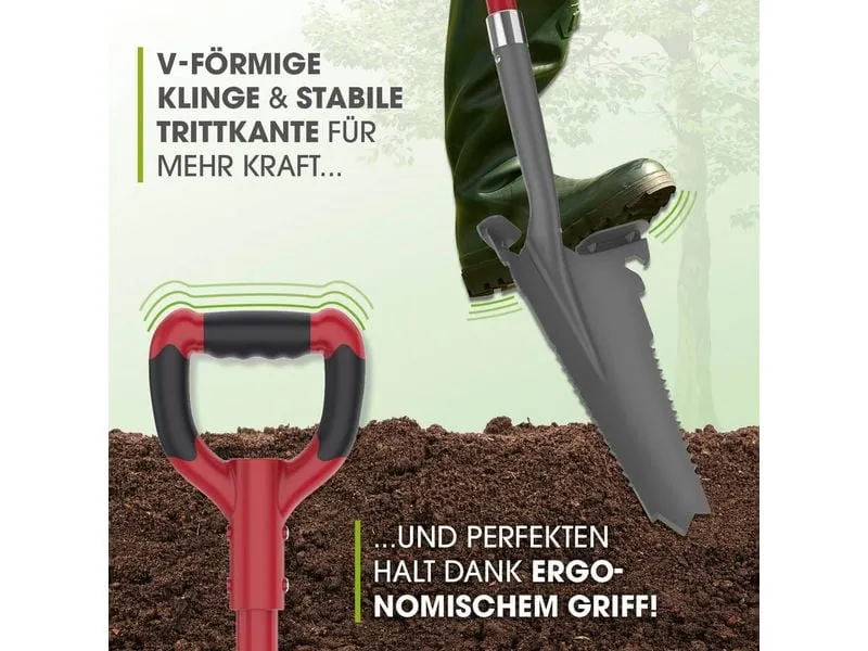 SOG EASYmaxx Spaten- & Wurzelsäge - 114 cm, Grau/Rot