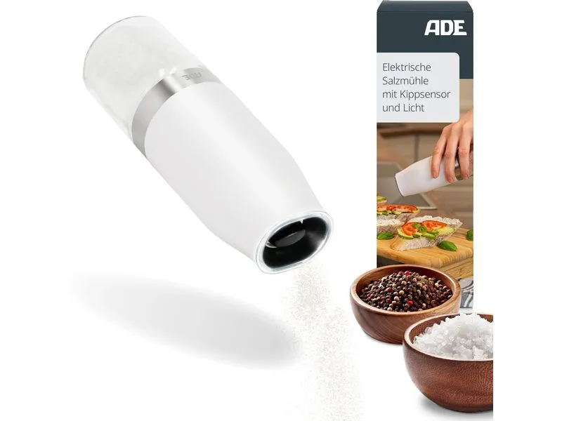 ADE Salz- und Pfeffermühle 18.3 cm, Weiss ADE Salz- und Pfeffermühle 18.3 cm, Weiss