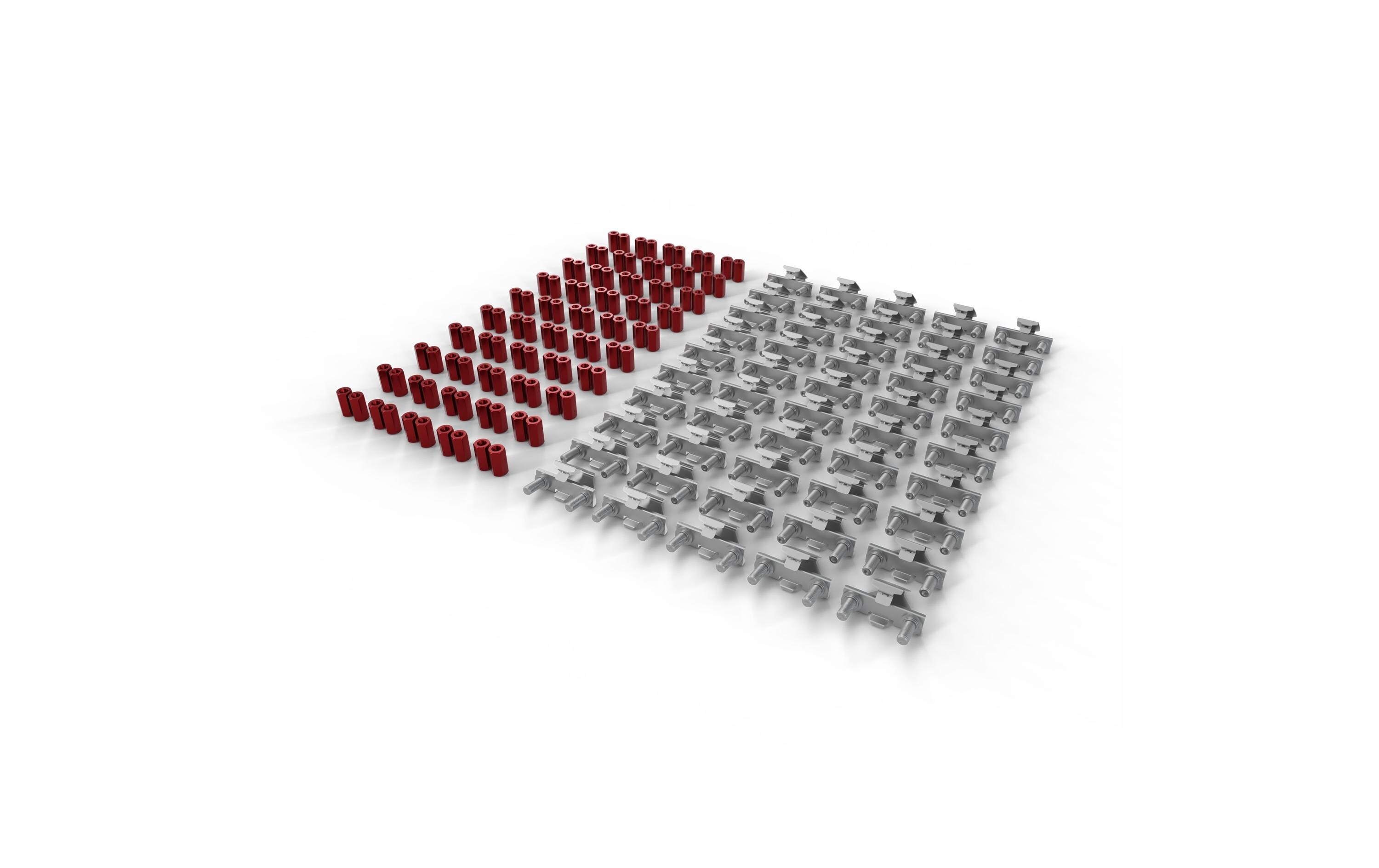 Patchbox Rack Zubehör /dev/mount (Bolzen Rot) 50-Pack Patchbox Rack Zubehör /dev/mount (Bolzen Rot) 50-Pack