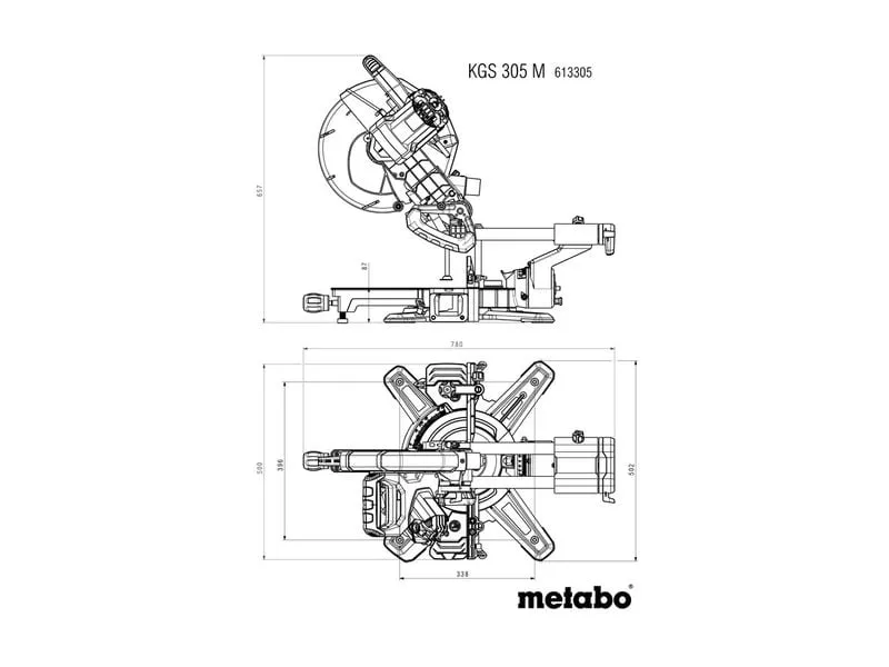 Metabo Kappsäge KGS 305 M, 2000 W, Ø 305 x 30 mm Metabo Kappsäge KGS 305 M, 2000 W, Ø 305 x 30 mm