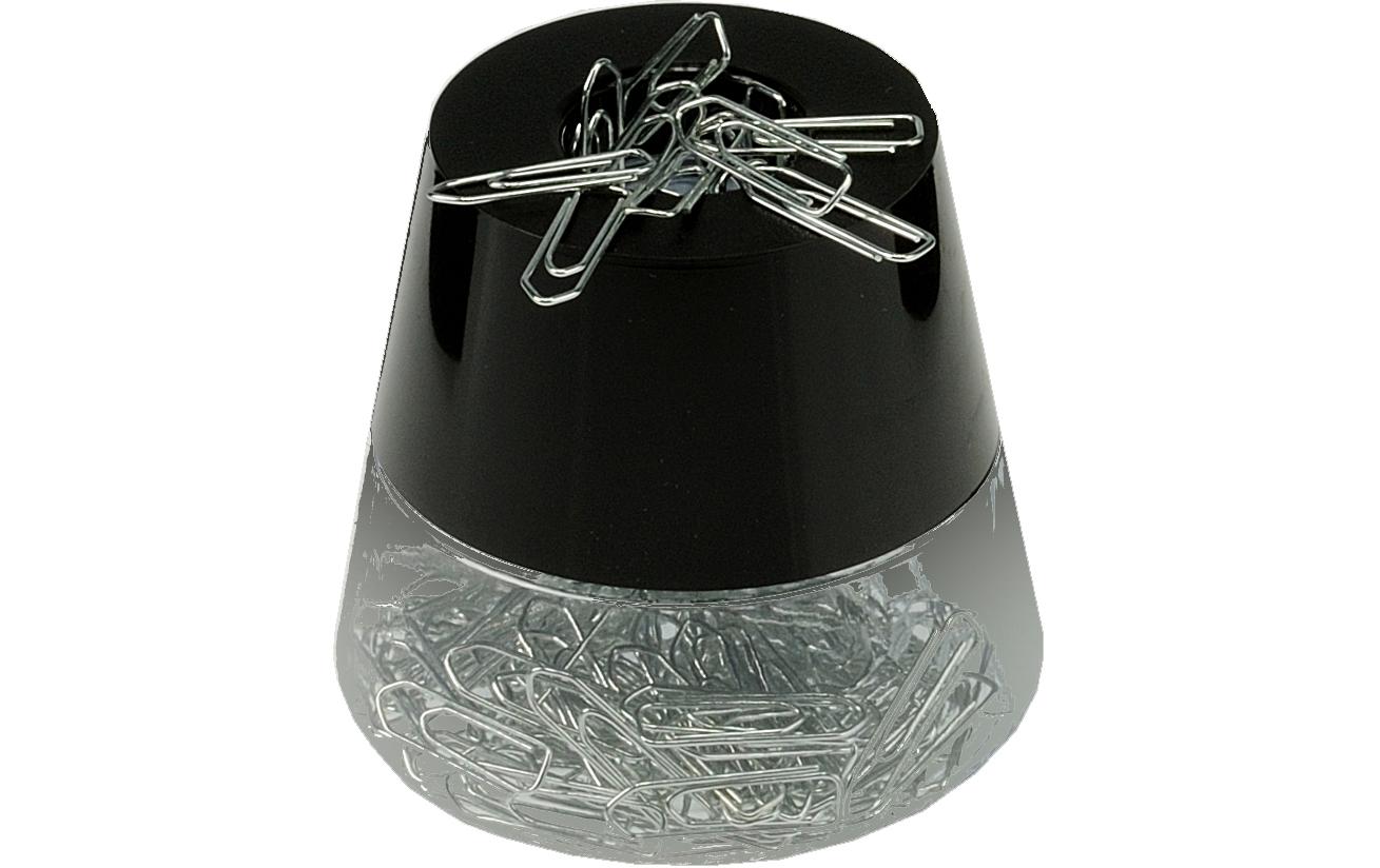 Arlac Büroklammerspender Clip-Cady Schwarz