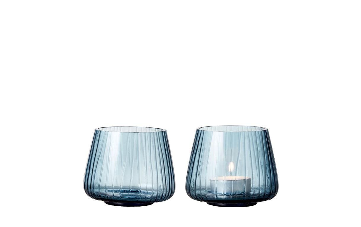 Bitz Windlicht Kusintha 2 Stück, Dunkelblau