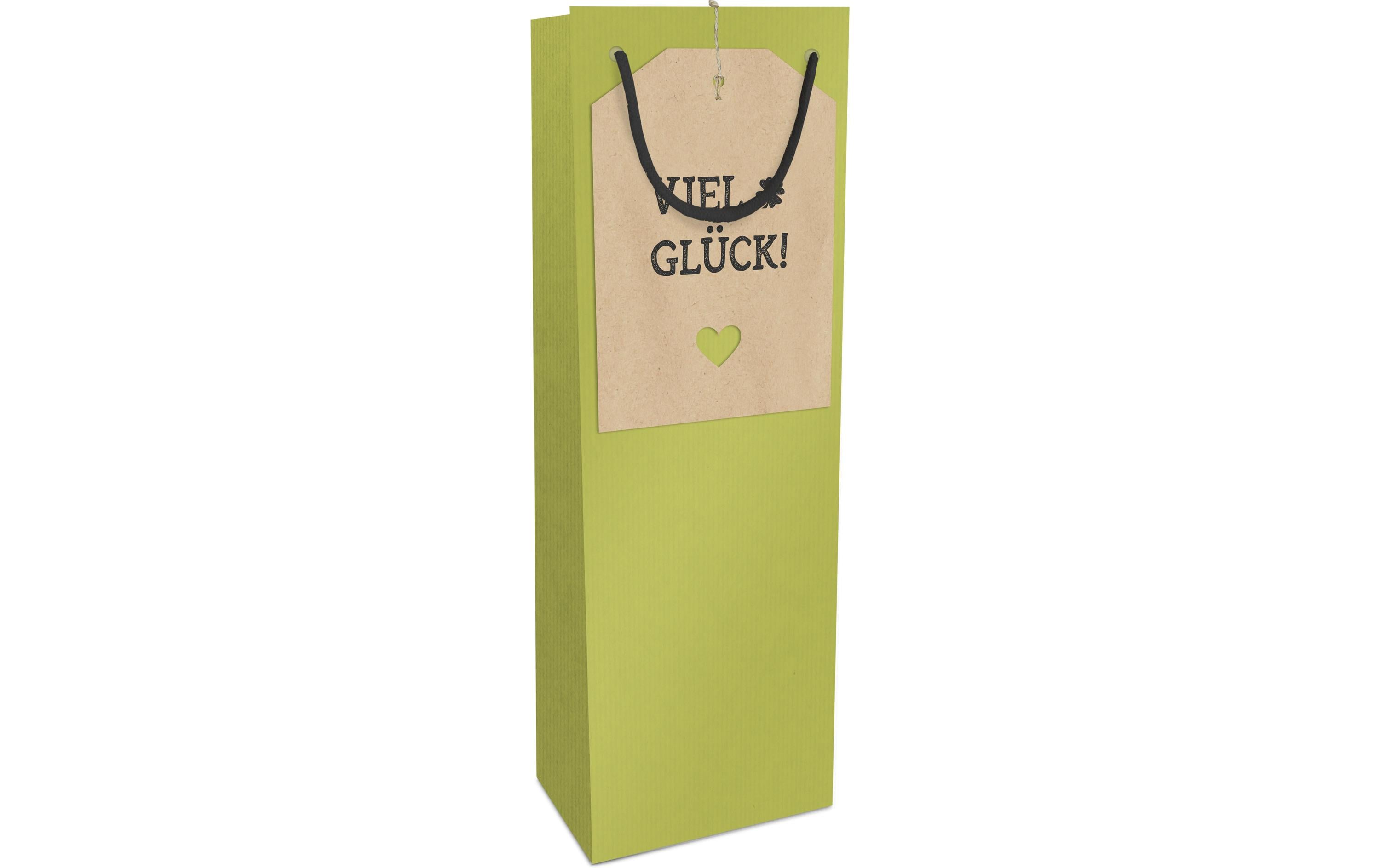 Braun + Company Flaschentasche Viel Glück 12 x 36 x 10 cm