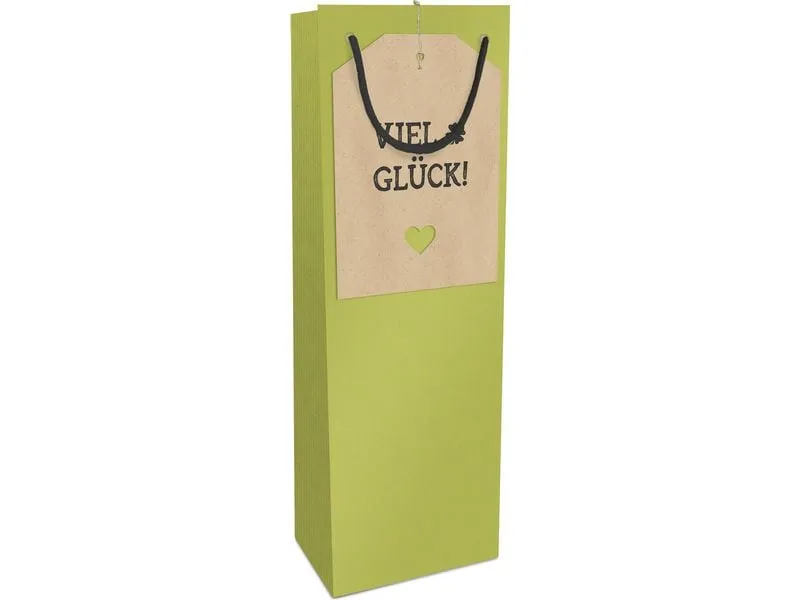 Braun + Company Flaschentasche Viel Glück 12 x 36 x 10 cm Braun + Company Flaschentasche Viel Glück 12 x 36 x 10 cm