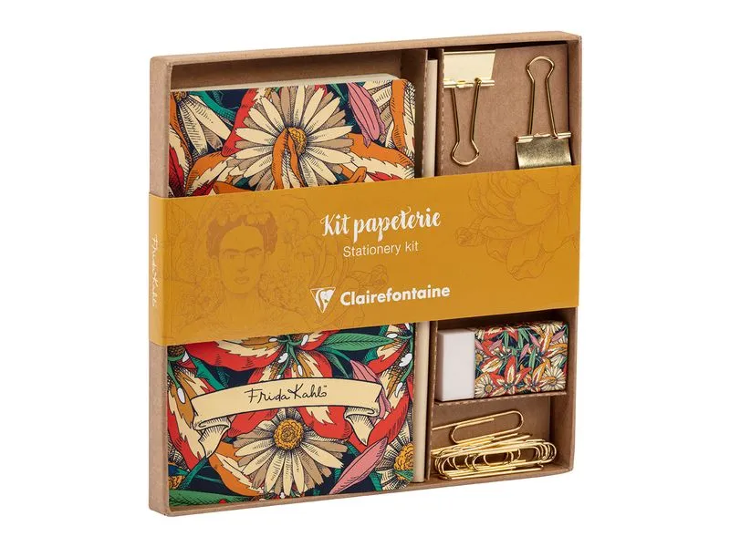 Clairefontaine Schreibset Frida Kahlo A5, Liniert, Mehrfarbig