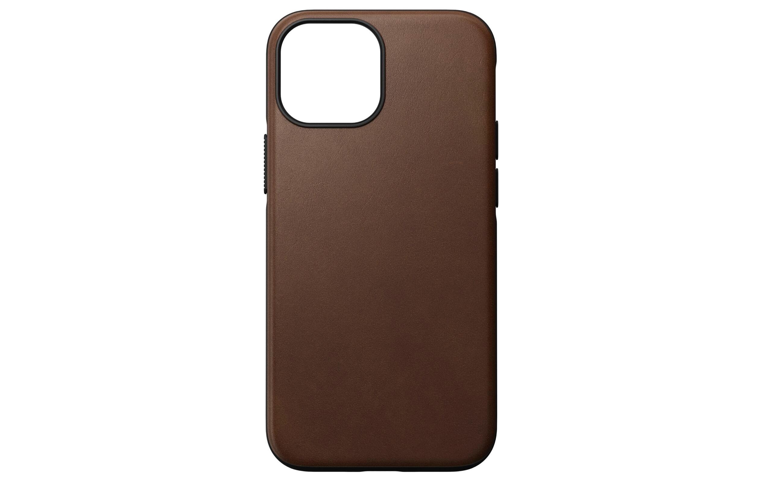 Nomad Back Cover Leather iPhone 13 mini Braun