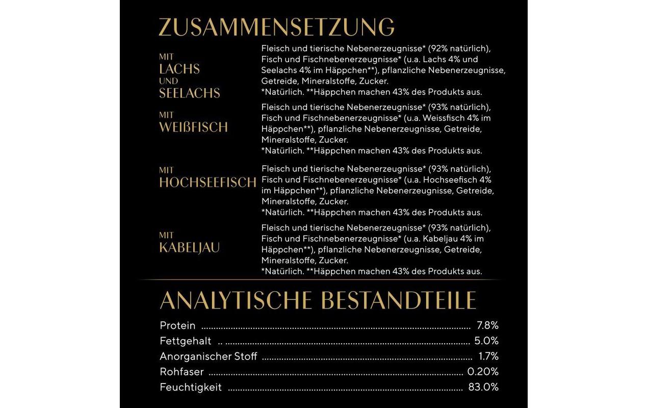 Sheba Nassfutter Selection Sauce Fisch Variation, 4 x 85g