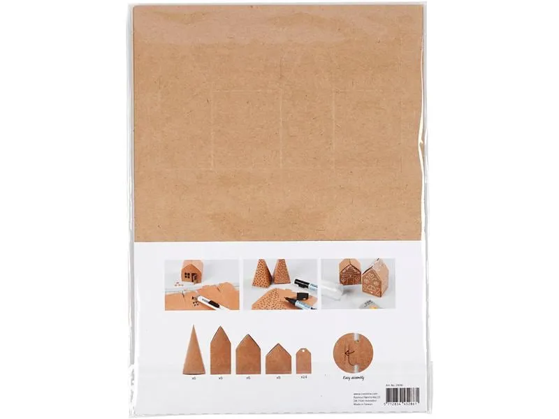 Creativ Company Adventskalender aus Karton, 24-teilig