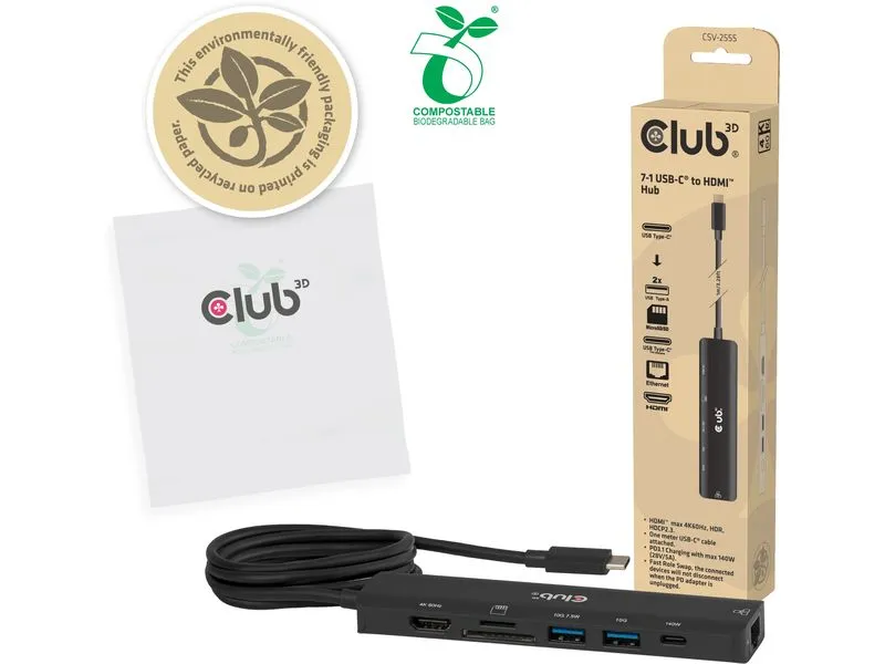 Club 3D Dockingstation CSV-2555 Hub Type-C 7-1
