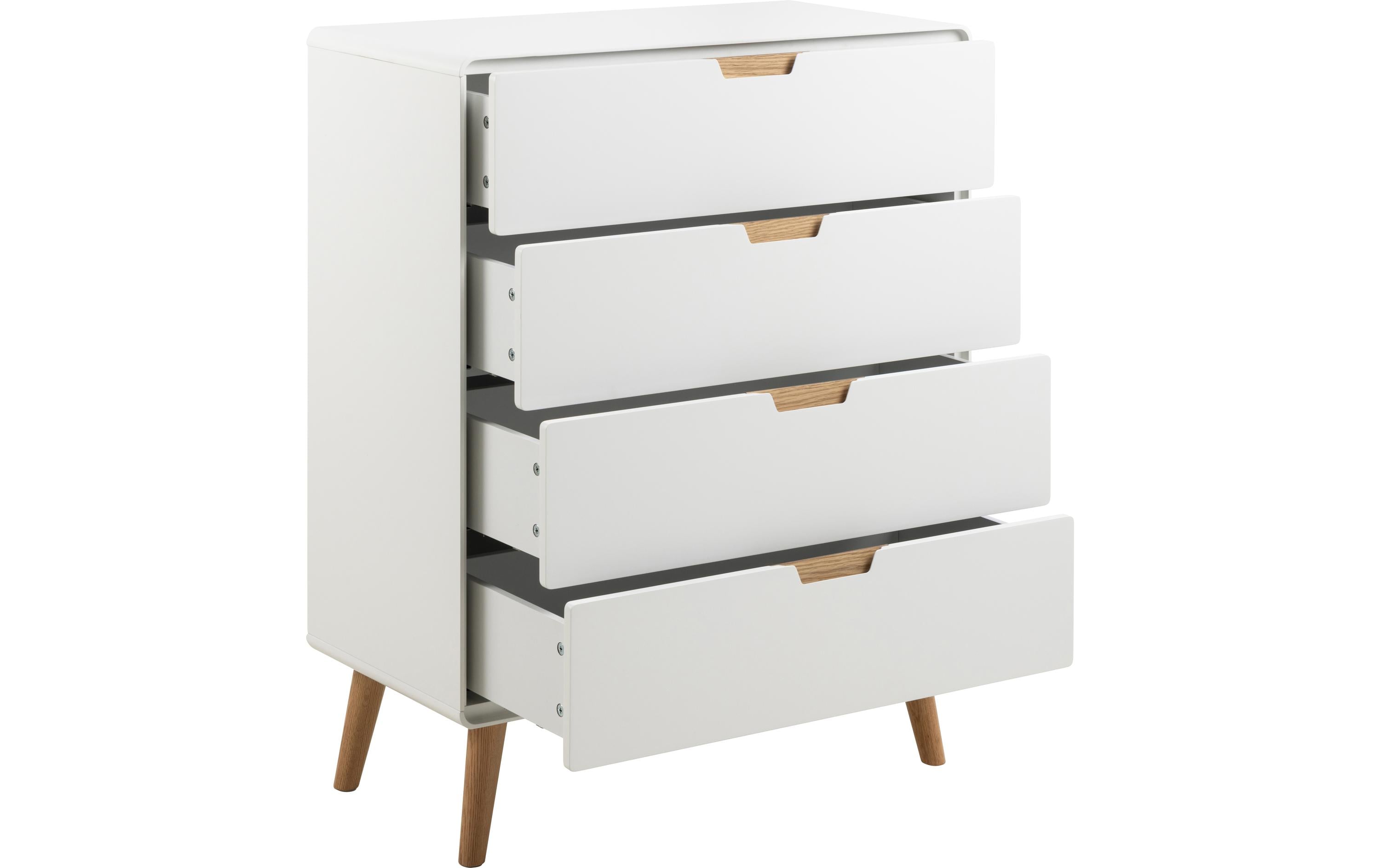 AC Design Kommode Lowell 80 x 100 cm, Weiss