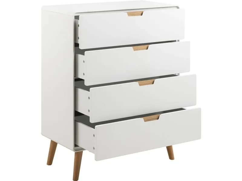 AC Design Kommode Lowell 80 x 100 cm, Weiss AC Design Kommode Lowell 80 x 100 cm, Weiss