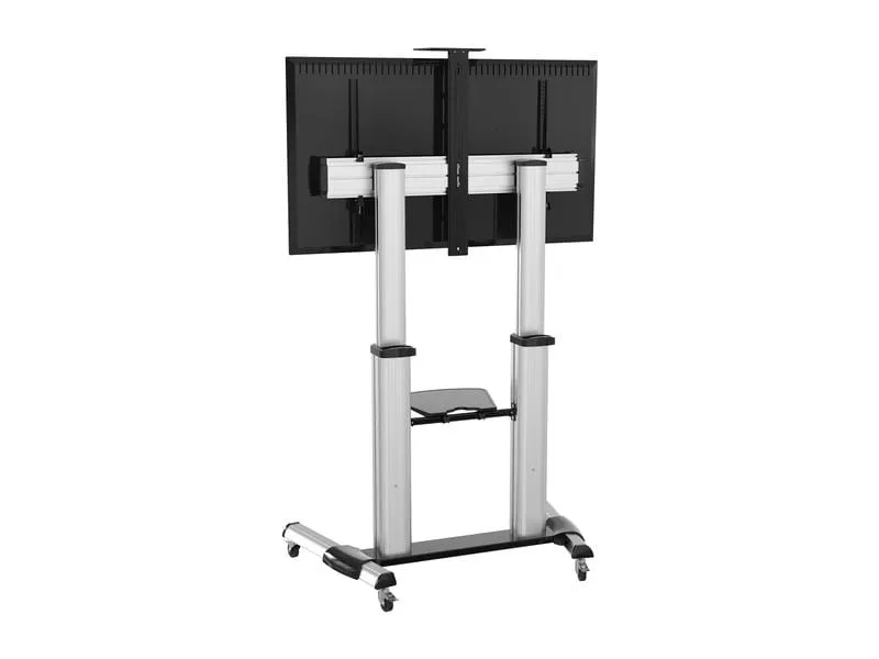 PureMounts TV-Trolley PDS-0011C Schwarz/Silber PureMounts TV-Trolley PDS-0011C Schwarz/Silber