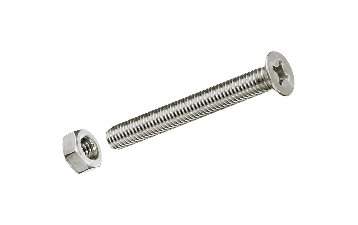 FTM Metrische Schrauben M 3 x 10 mm mit Muttern Edelstahl, 12 St FTM Metrische Schrauben M 3 x 10 mm mit Muttern Edelstahl, 12 St