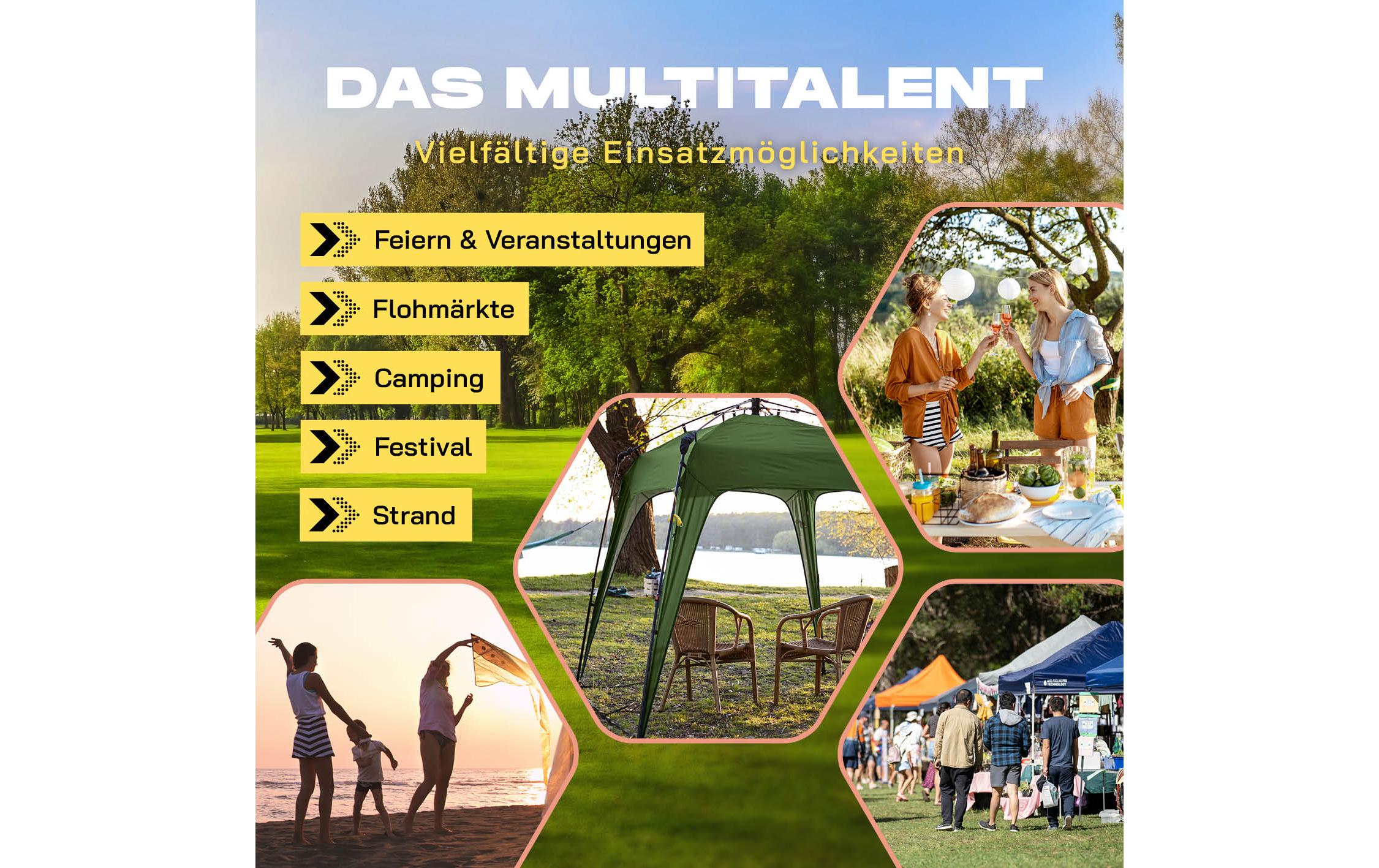 Where tomorrow Pavillon Pop Up - Dunkelgrün