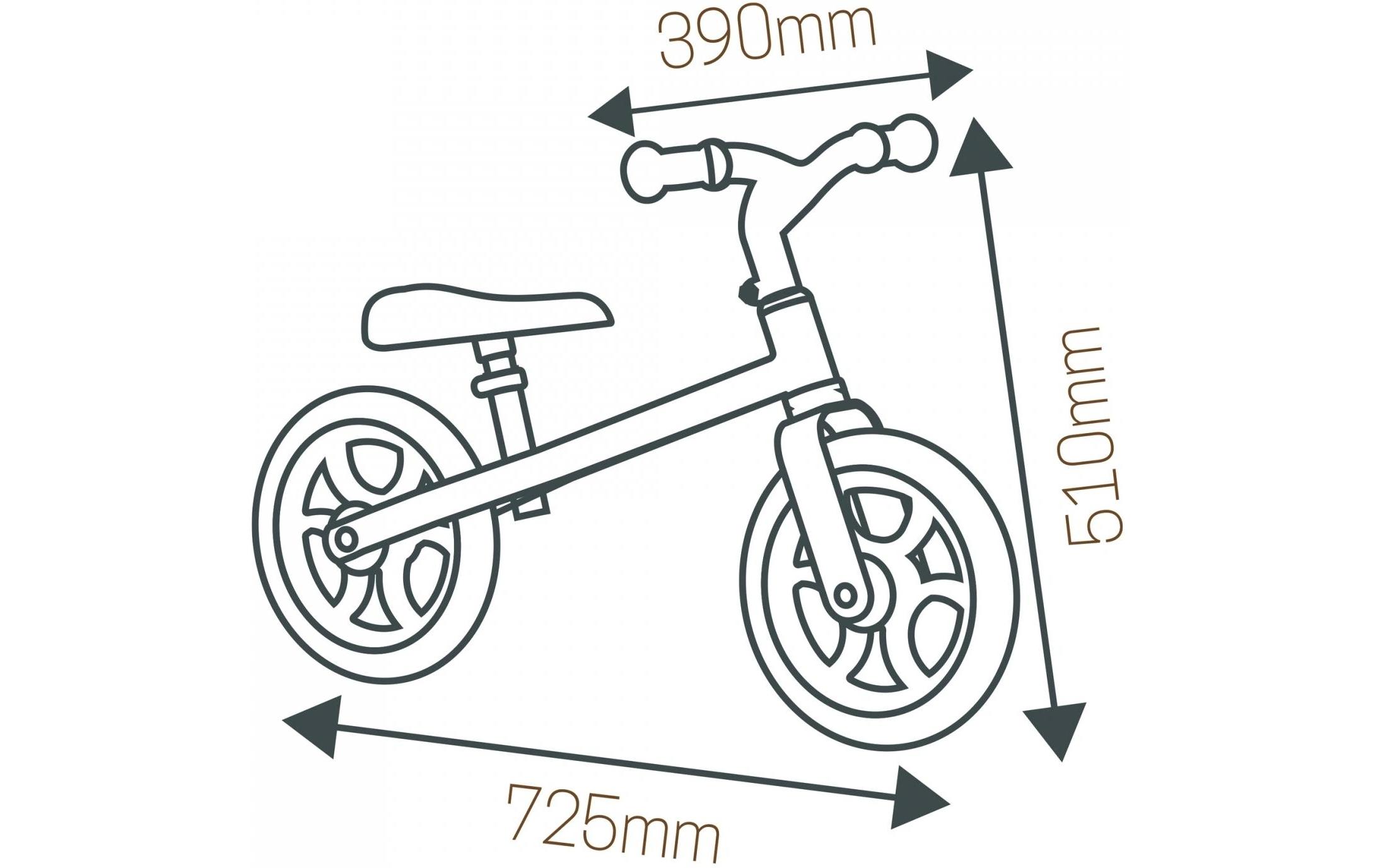 Smoby Kinder-Laufrad First Bike Schwarz/Weiss
