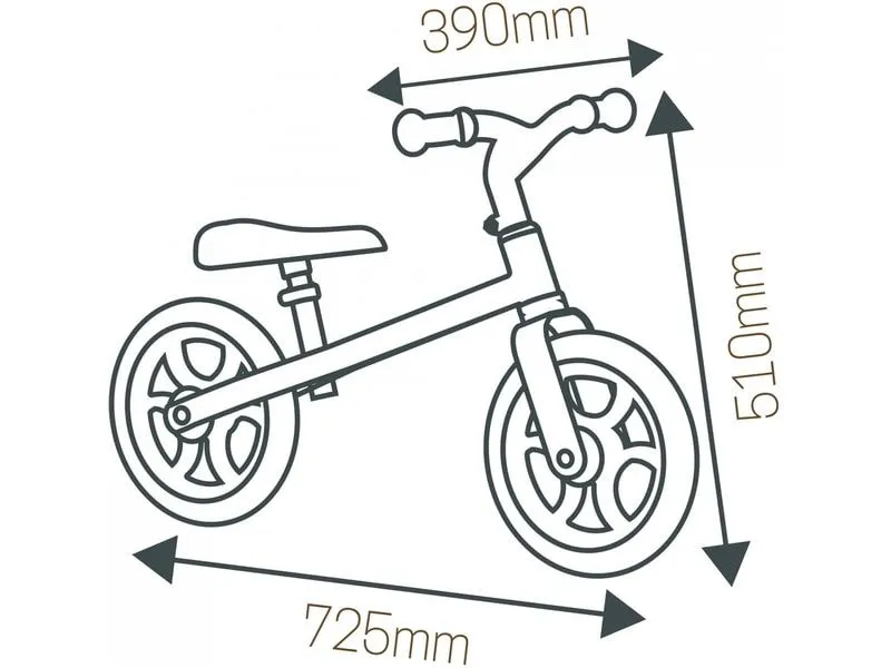Smoby Kinder-Laufrad First Bike Schwarz/Weiss Smoby Kinder-Laufrad First Bike Schwarz/Weiss