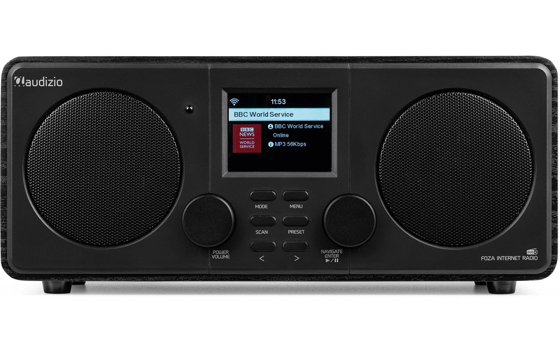 Audizio DAB+ Radio Foza Schwarz