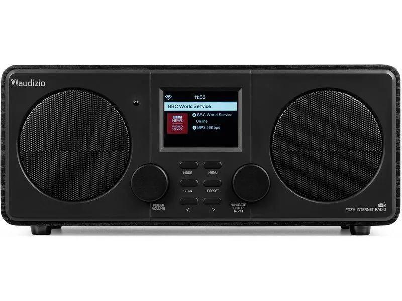 Audizio DAB+ Radio Foza Schwarz
