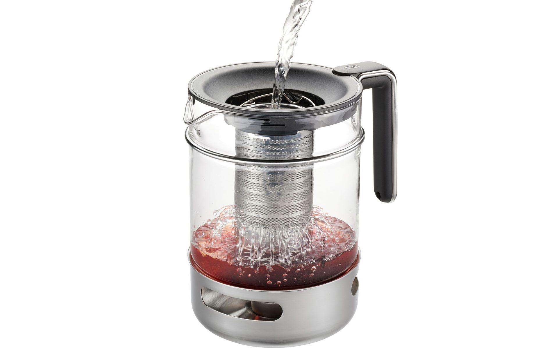 GEFU Tee-Set T-Prep 1.5 l, Schwarz/Silber/Transparent