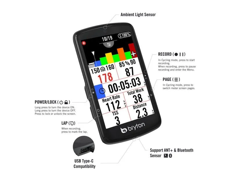 Bryton Rider S810 E Fahrradcomputer Bryton Rider S810 E Fahrradcomputer