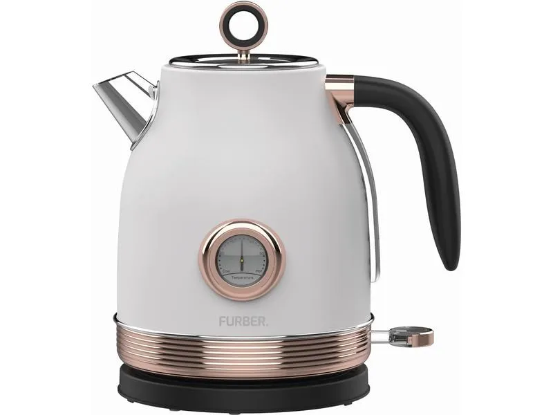 FURBER Wasserkocher Monroe 1.7 l, Rosegold/Weiss