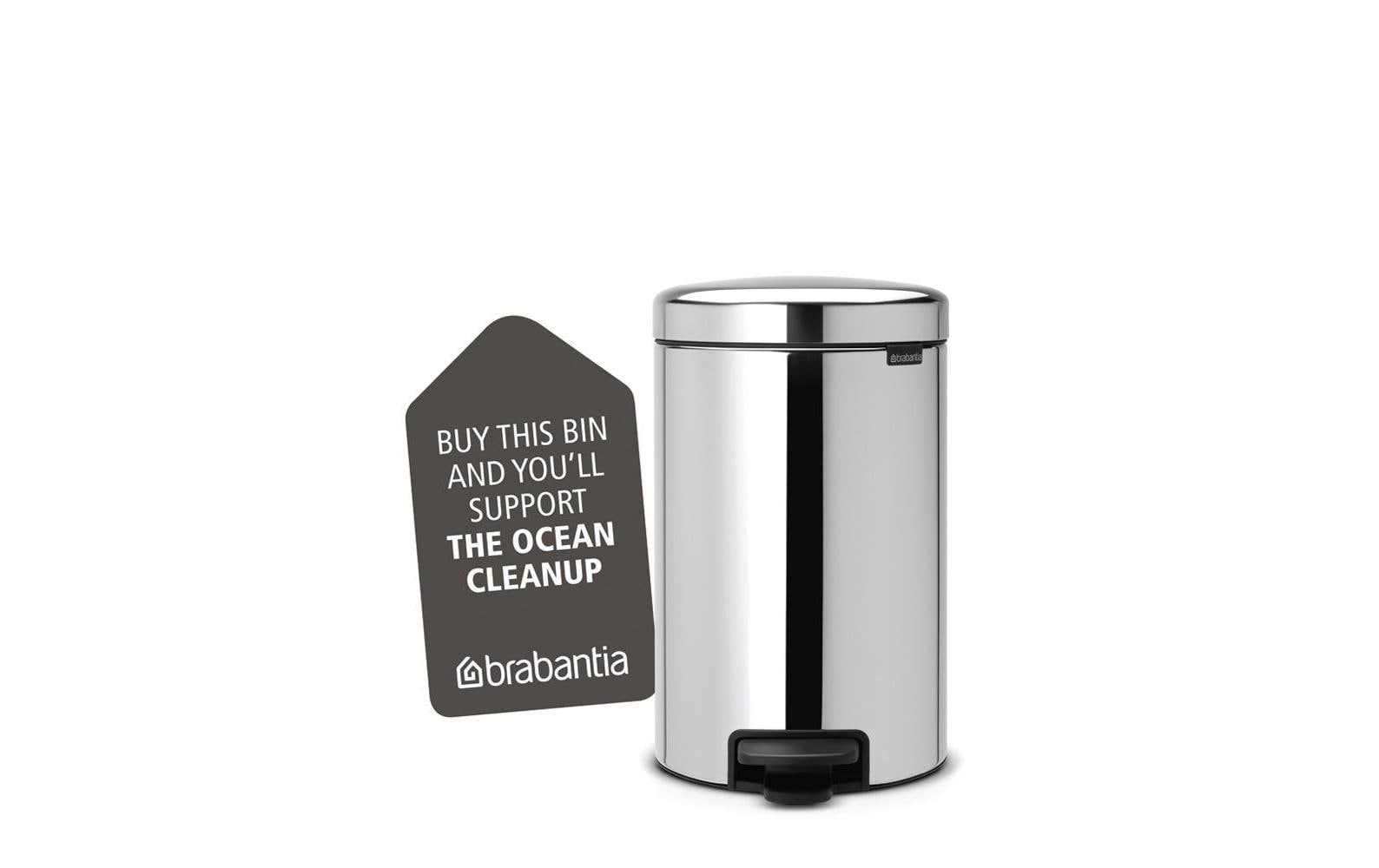 Brabantia Treteimer NewIcon 12 l, Brilliant Steel