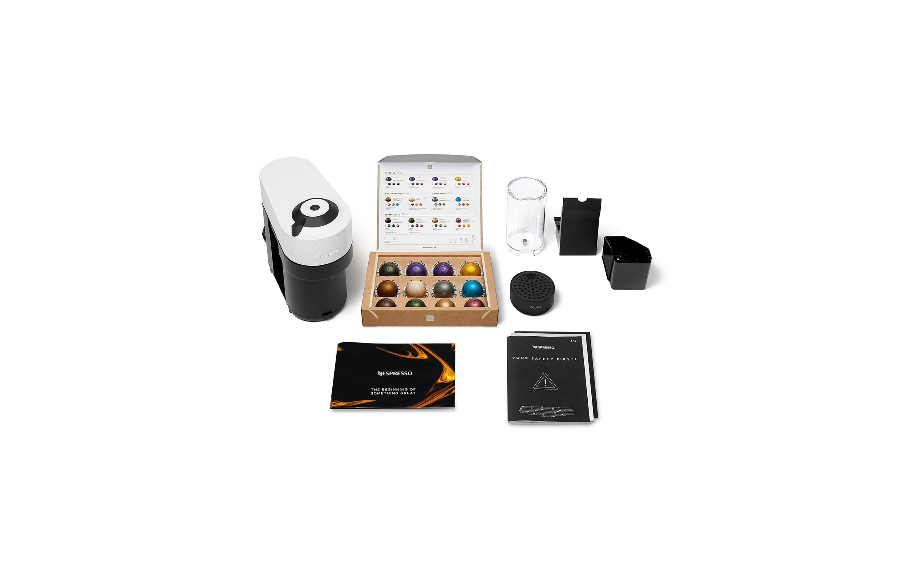 Krups Kaffeemaschine Nespresso Vertuo Pop XN9201 Coconut White Krups Kaffeemaschine Nespresso Vertuo Pop XN9201 Coconut White