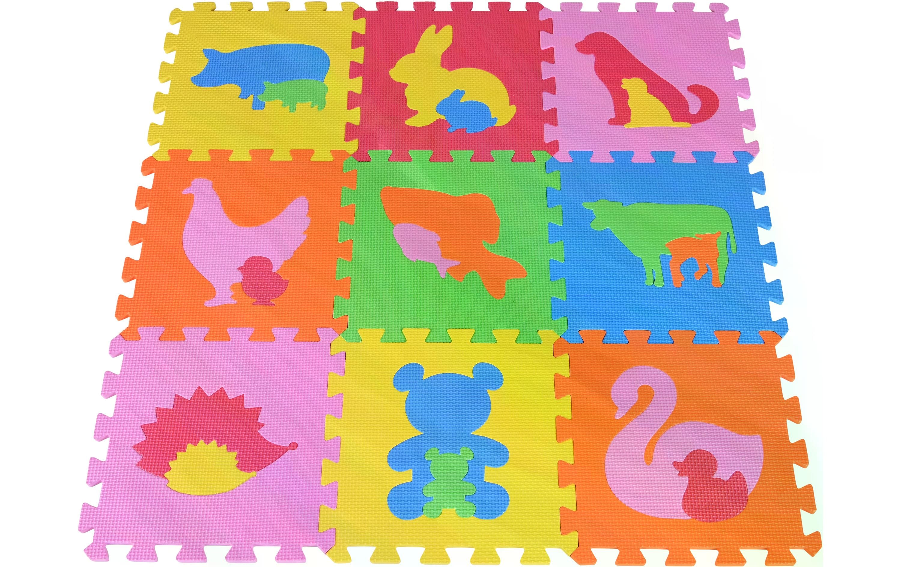 Knorrtoys Puzzlematte Tiere 9-teilig
