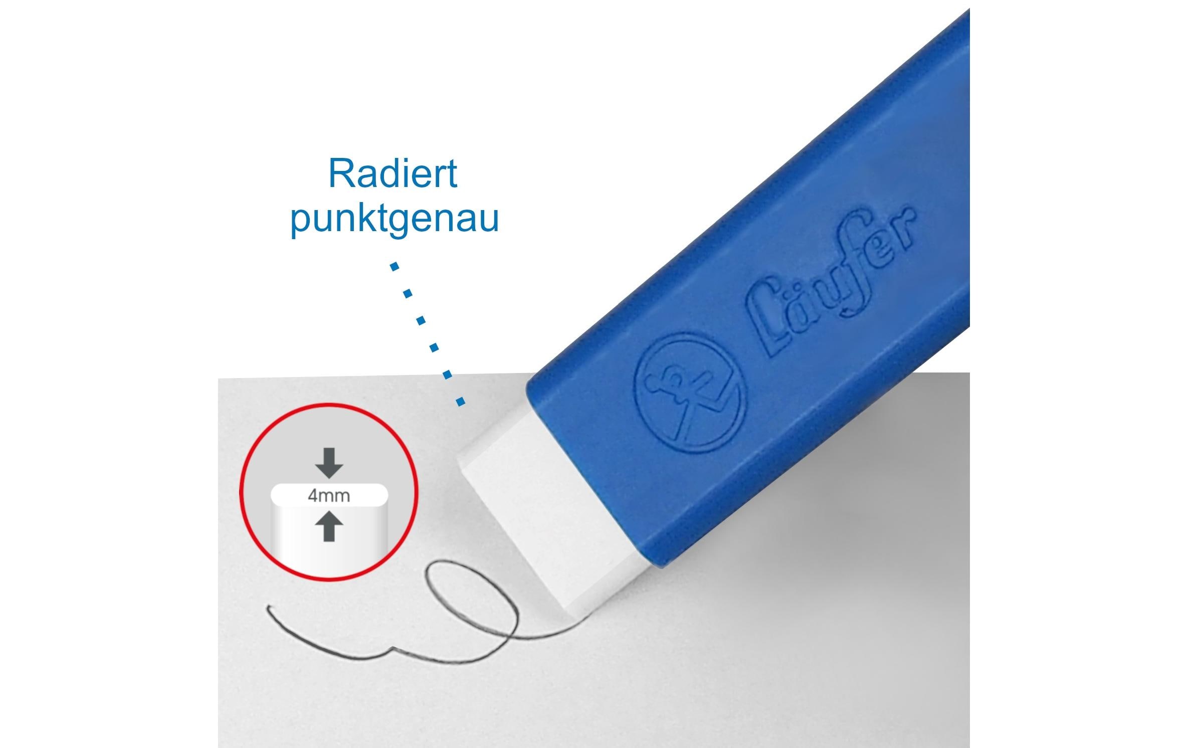 Läufer Radiergummi Pocket Blau