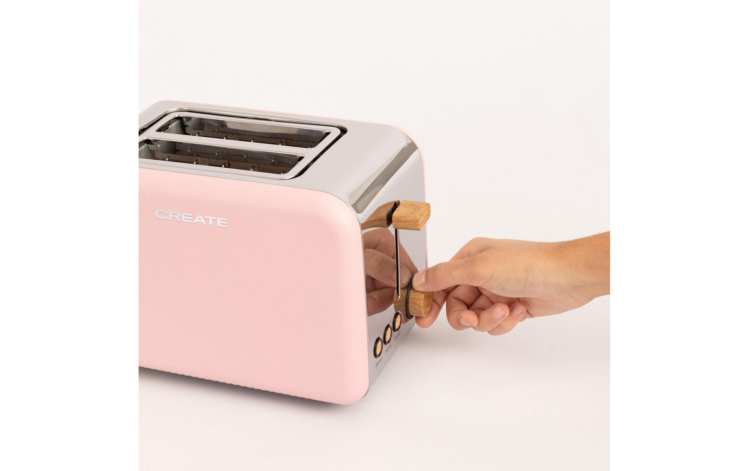Create Toaster Retro Pastelrosa