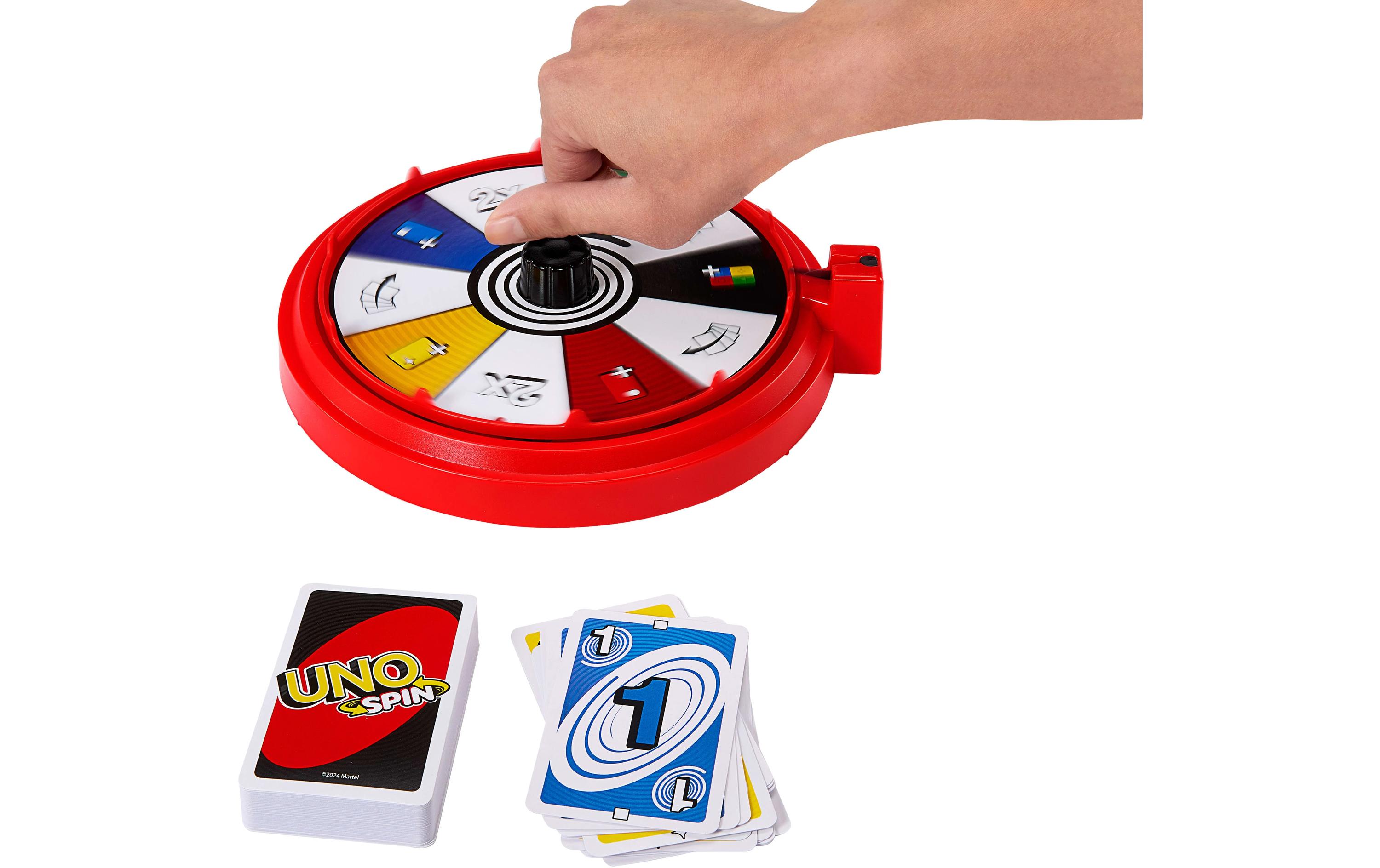 Mattel Spiele Kartenspiel UNO Spin Kartenspiel