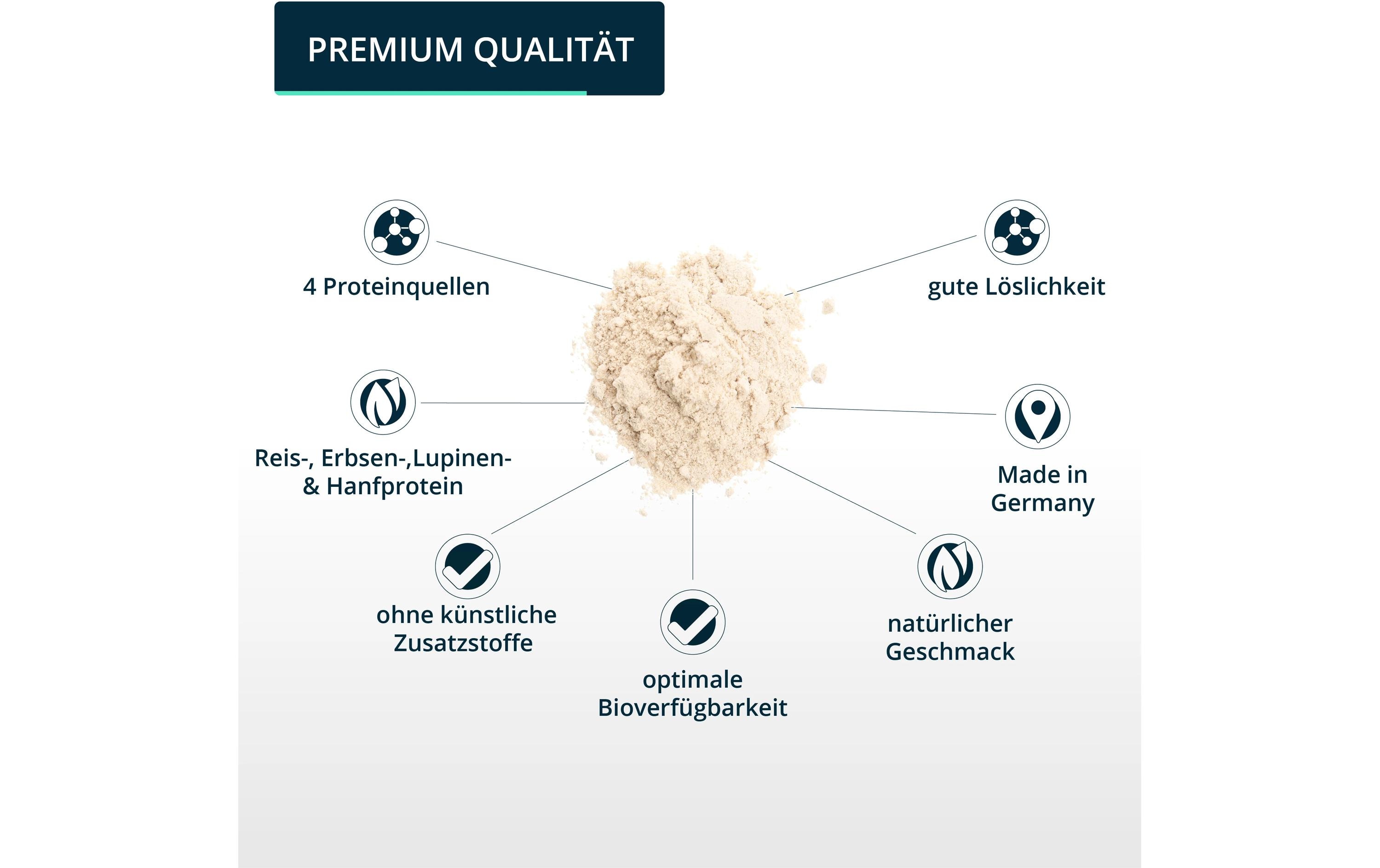 Brandl-Nutrition Pulver Pure Protein Vegan Vanille 1000 g Brandl-Nutrition Pulver Pure Protein Vegan Vanille 1000 g