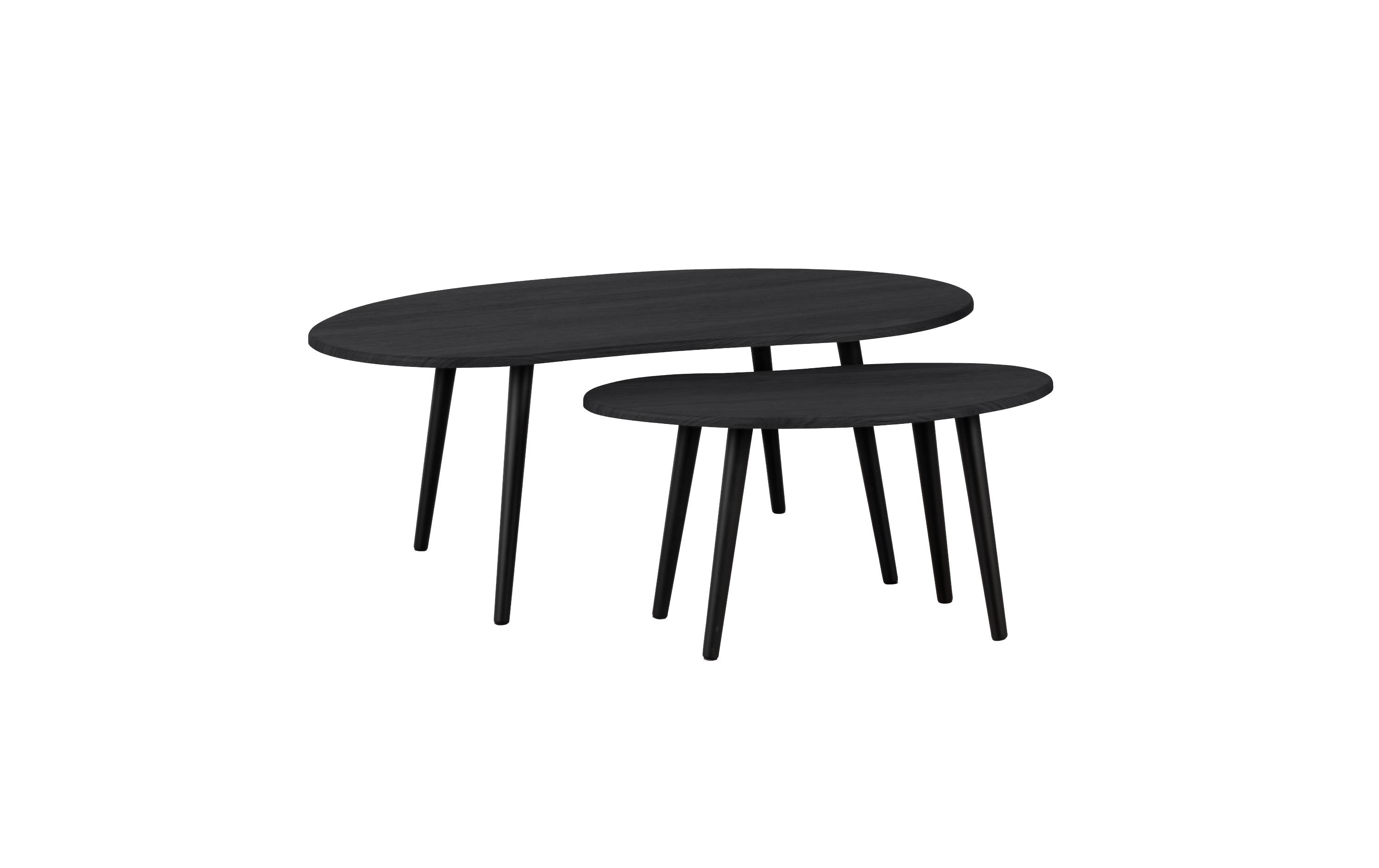 EGLO Beistelltisch Aloran 2er Set, Dunkelgrau