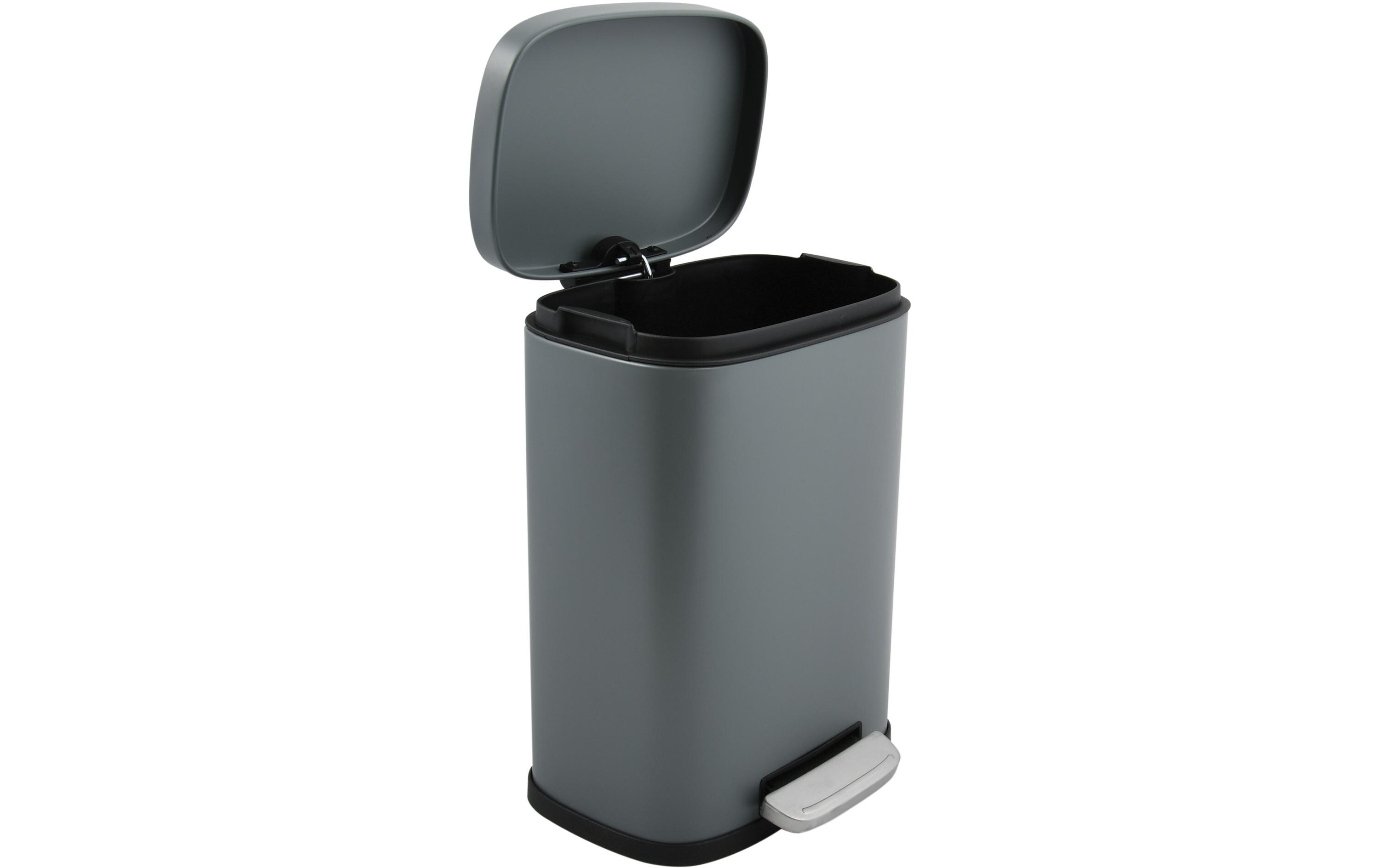 spirella Treteimer Poubelle Akira Matt 12 l, Grau