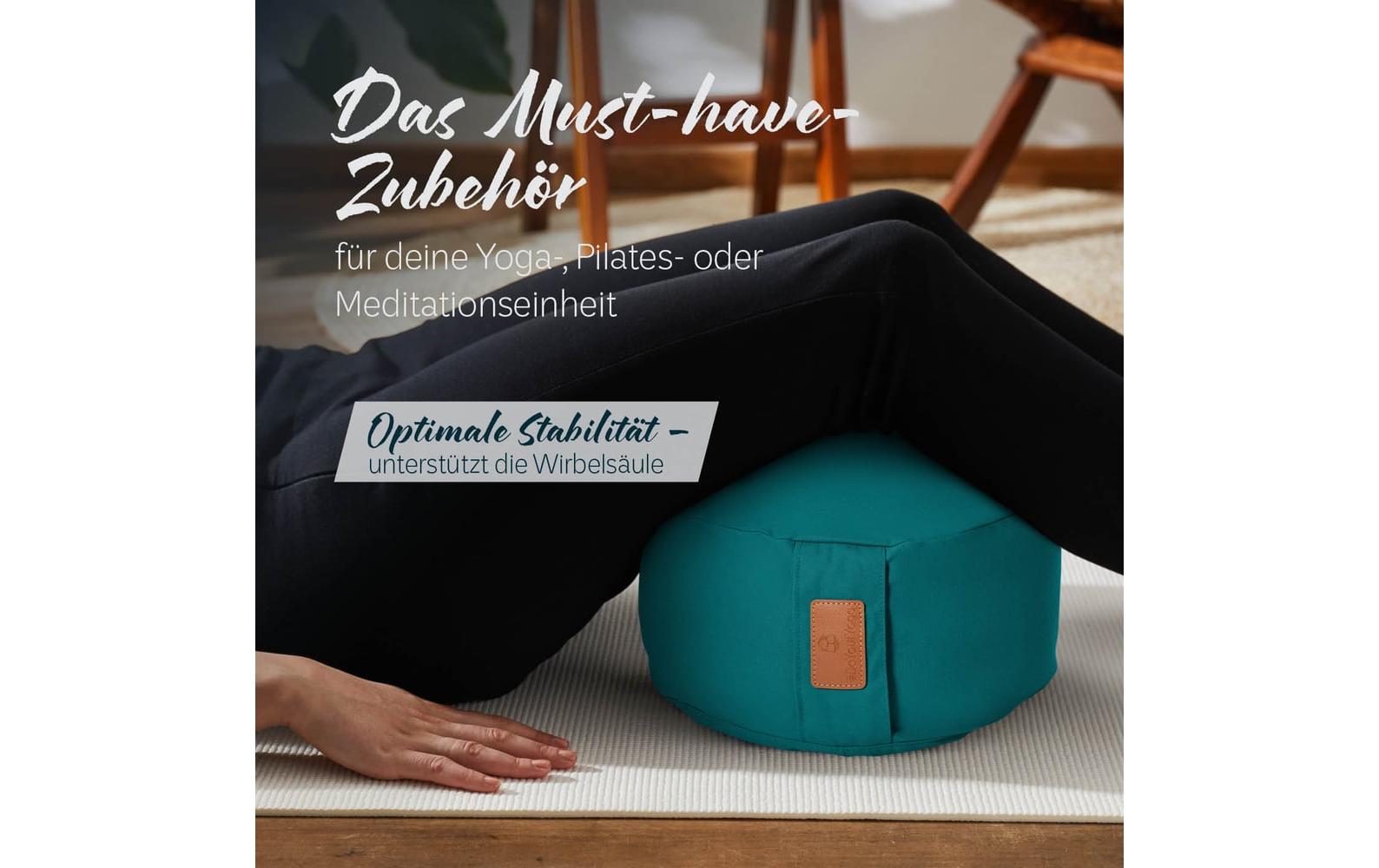 DoYourYoga Yoga-Kissen Vishnu Dinkelspelz, Grün