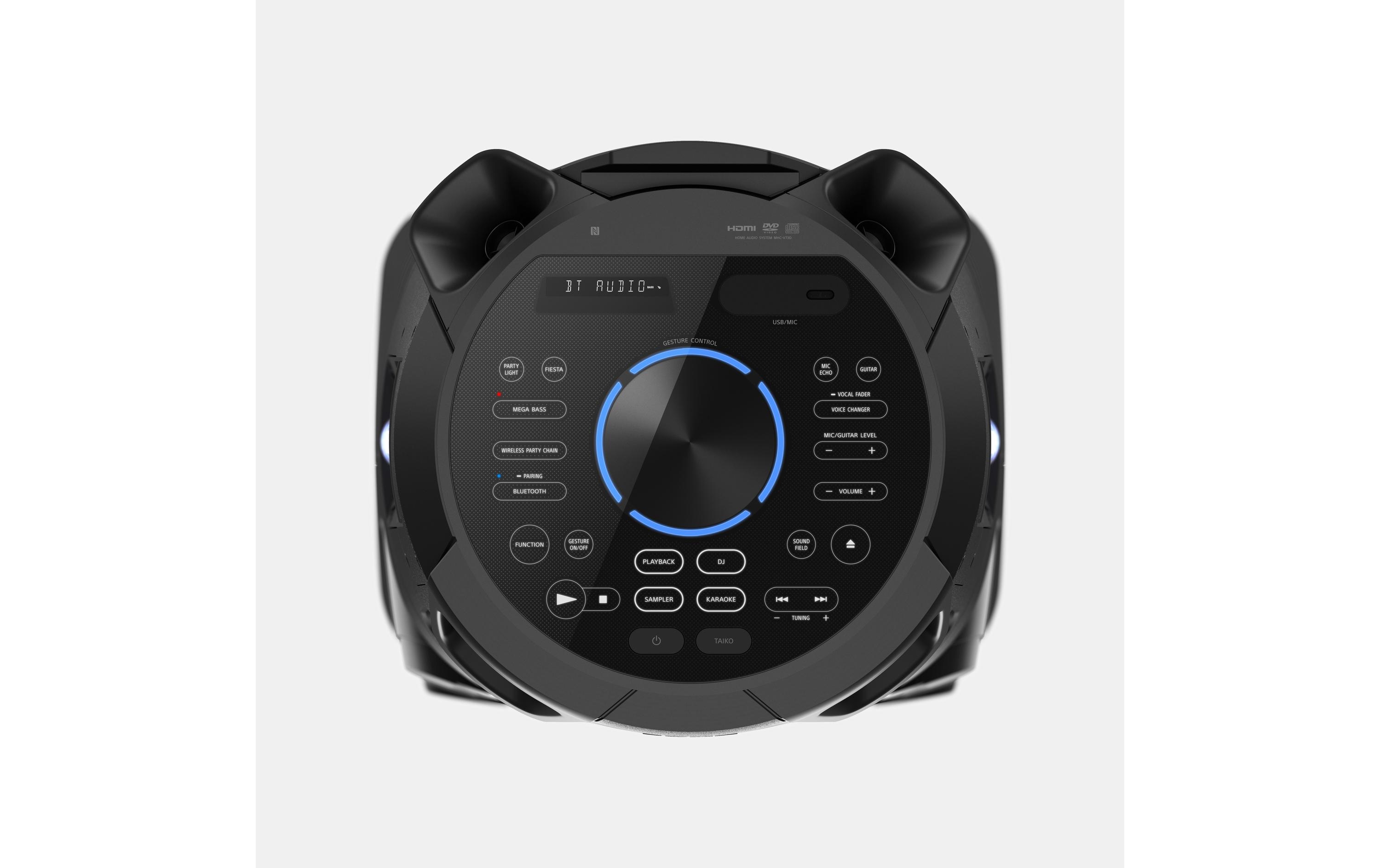 Sony Musik-System MHC-V73D Schwarz