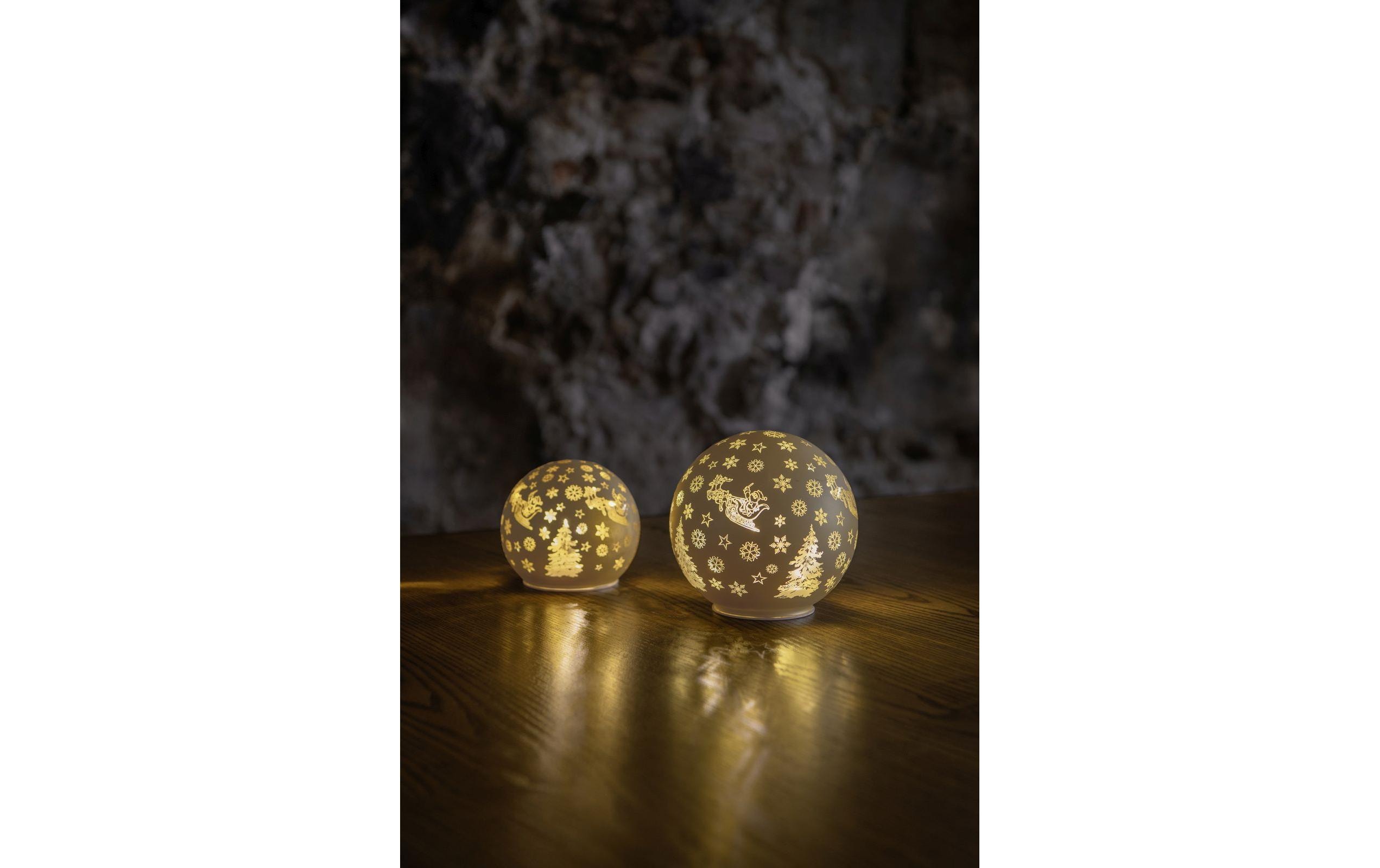 STT 2er Set Glass Ball Gold