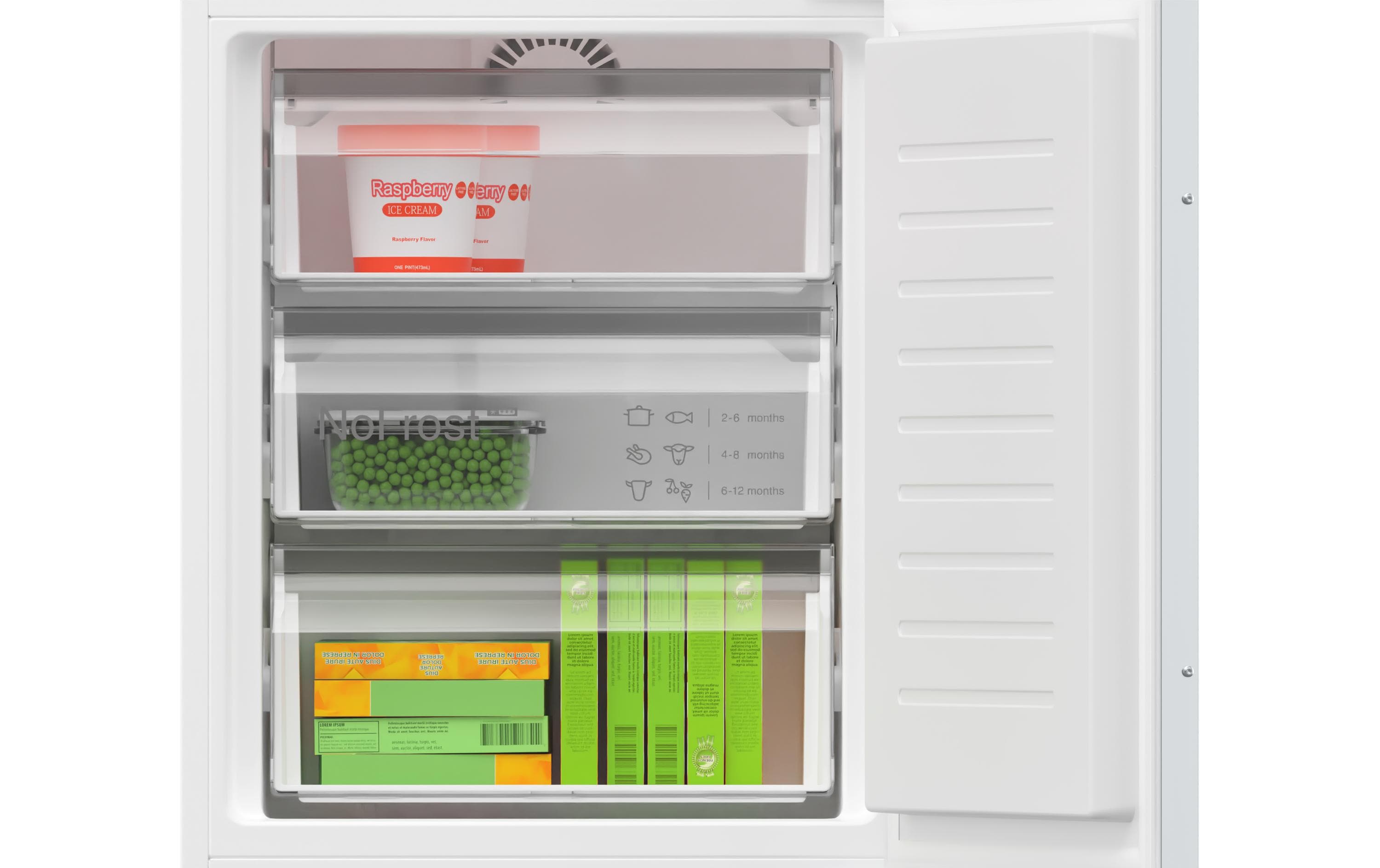 Bosch Einbau-Kühl-Gefrierkombination KIN86VFE0 Rechts/Wechselbar