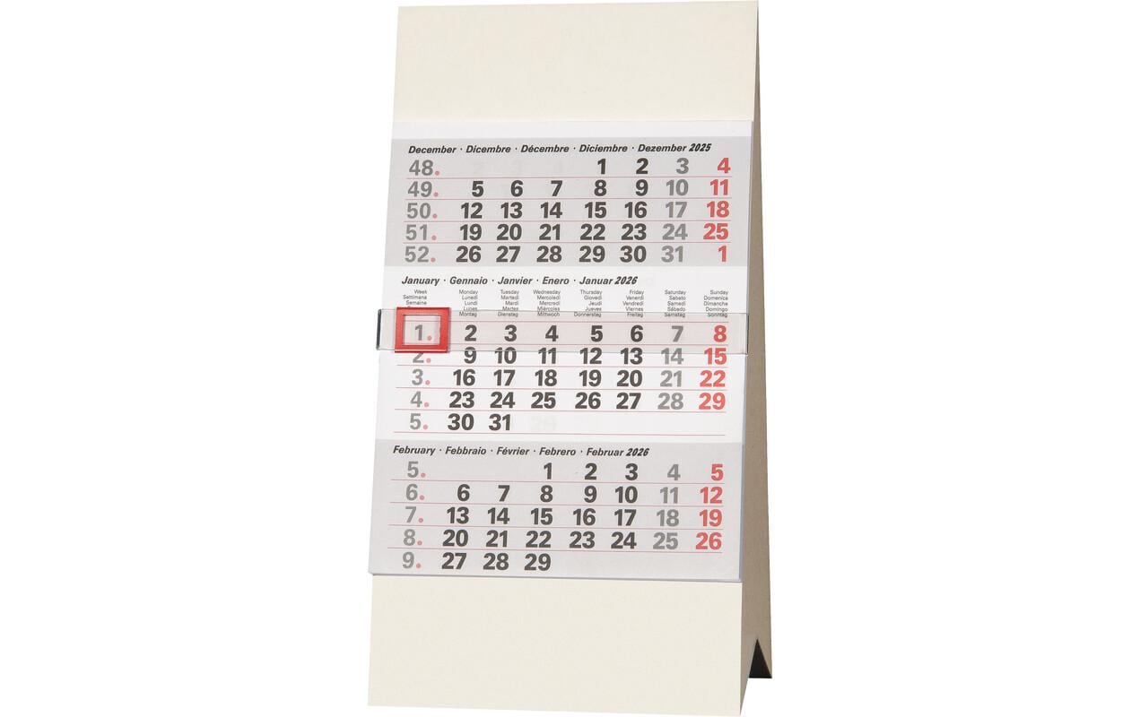 Biella Pultkalender 2026 3M/1S, 9.7 x 12 cm Biella Pultkalender 2026 3M/1S, 9.7 x 12 cm
