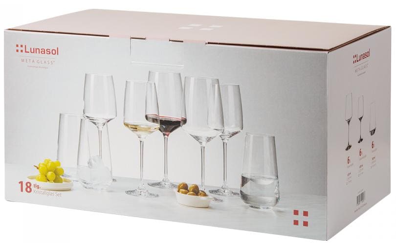 Sola Weingläser-Set 21 st Century Glas Lunasol 18-teilig