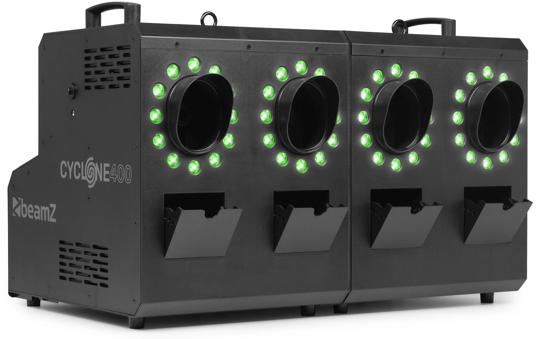 BeamZ Cyclone 400 Nebel- und Seifenblasenmaschine mit 48 RGBW-LEDs
