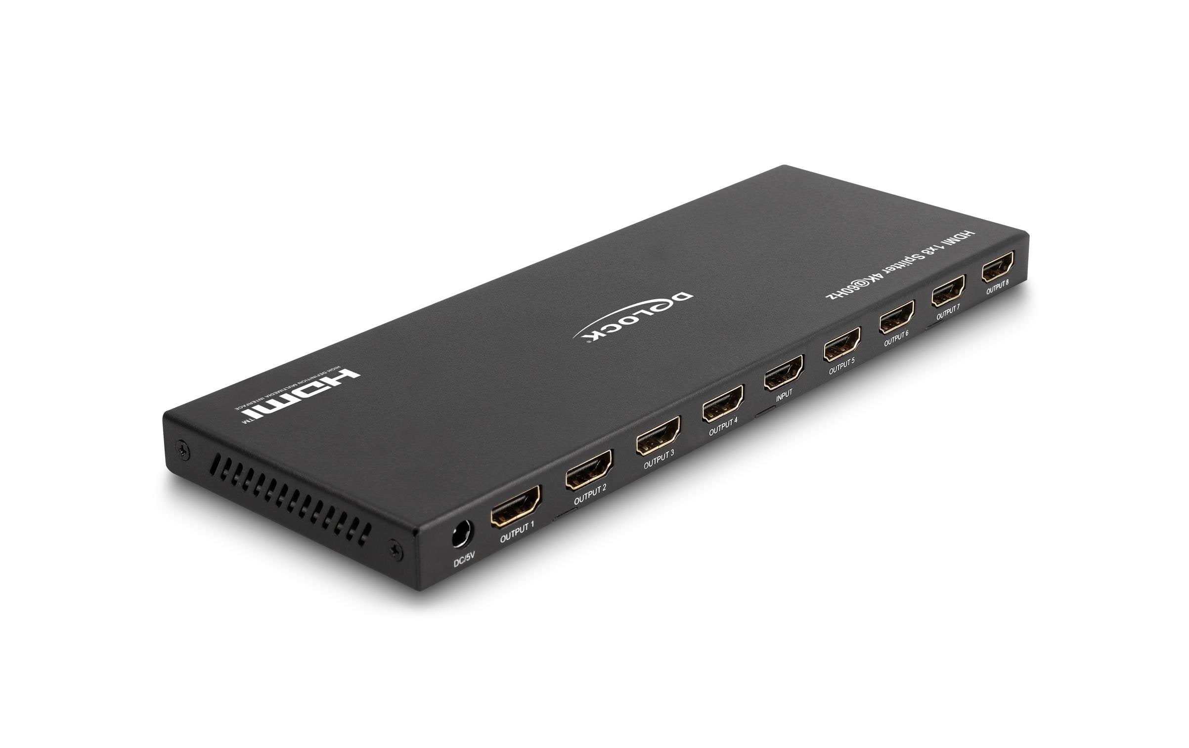 Delock 8-Port Signalsplitter HDMI-HDMI 4K/60 Hz