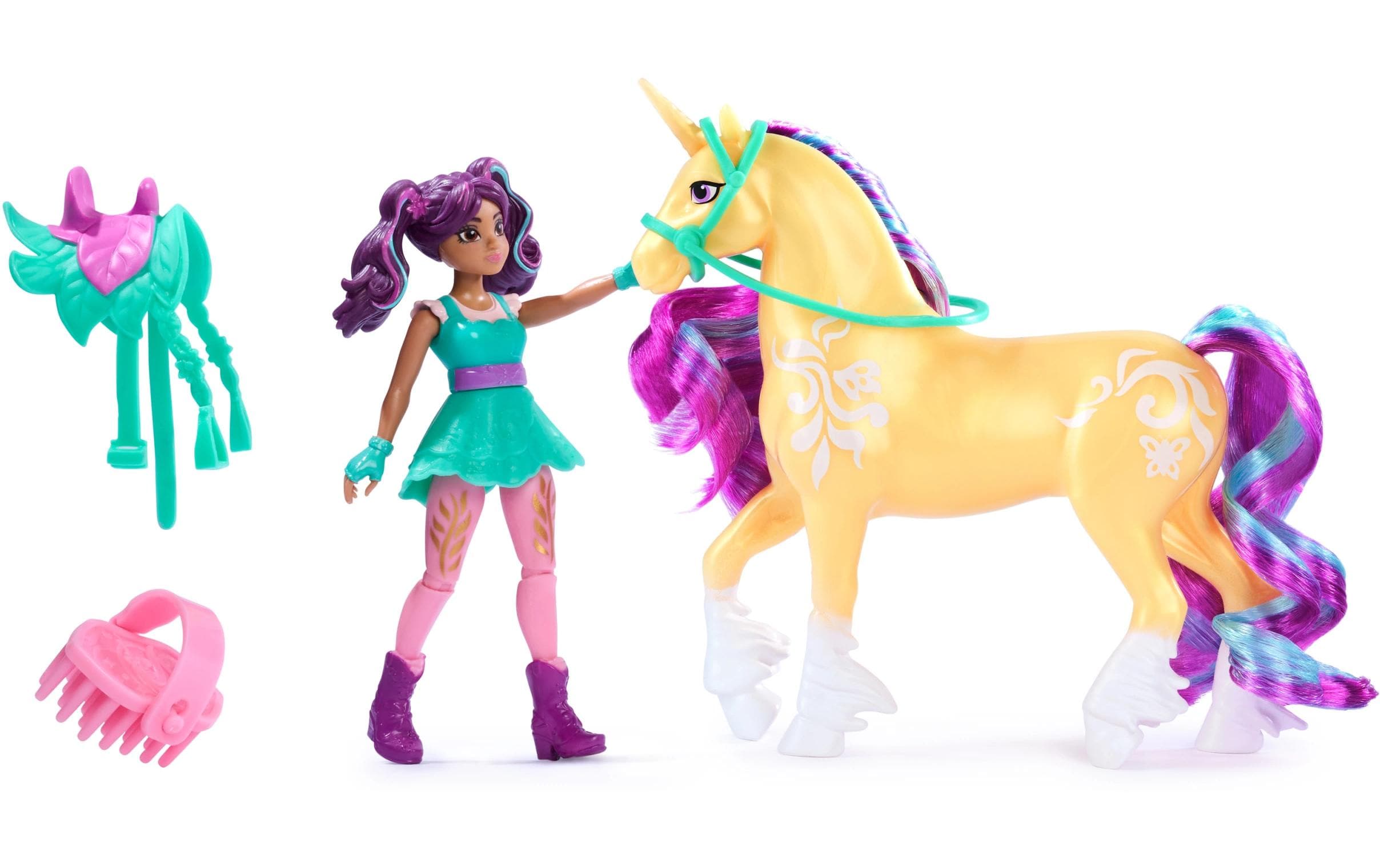 Spinmaster Unicorn Academy Ava Doll & Leaf Unicorn