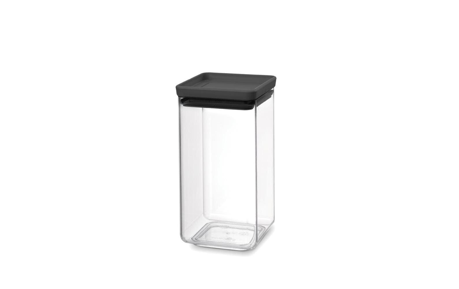 Brabantia Vorratsbehälter Tasty 1.6 l, Schwarz/Transparent