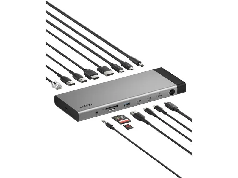 Belkin Thunderbolt5 Notebook-Dockingstation USB C, 14-in-1, 140 W