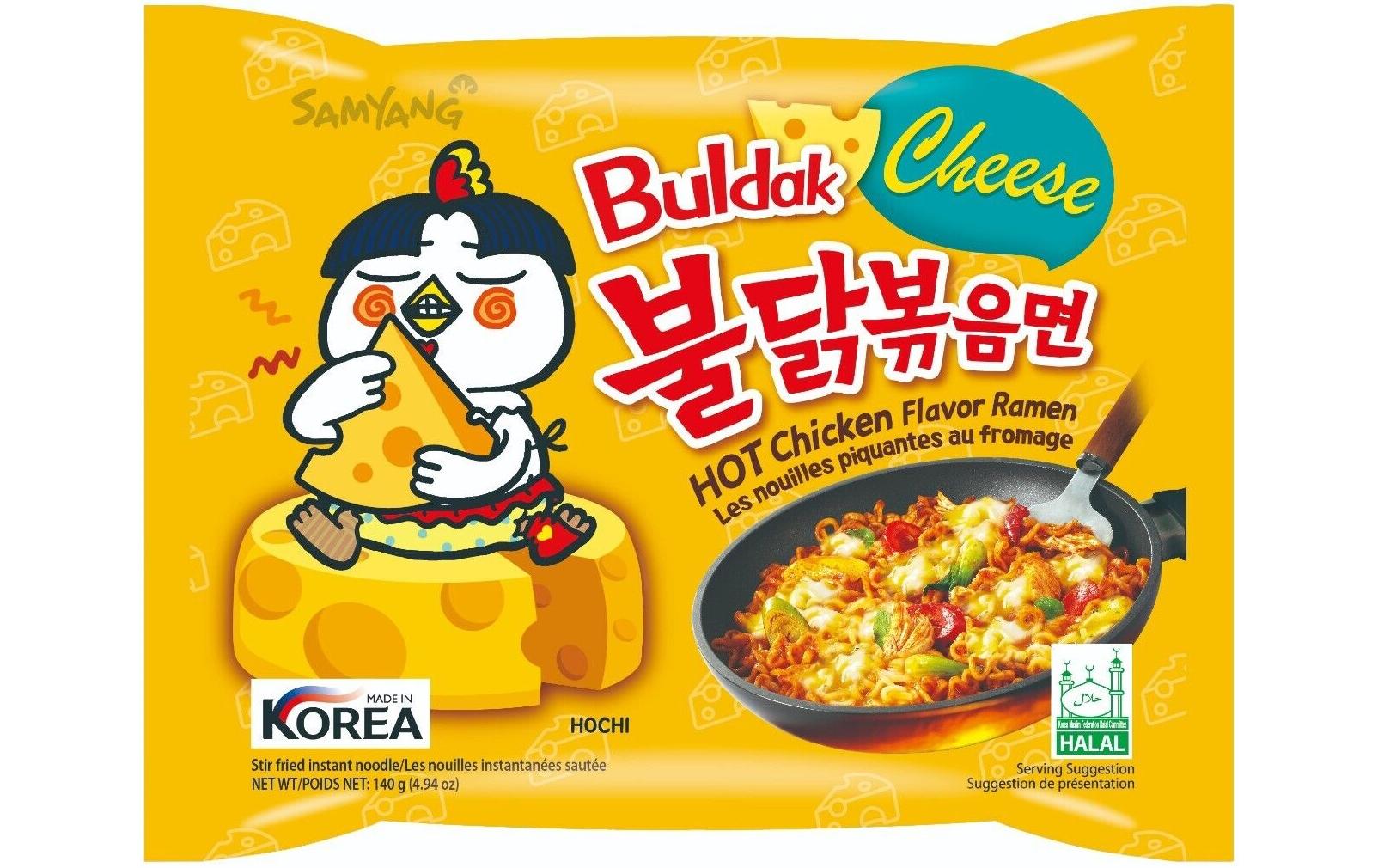 Samyang Buldak Hot Chicken Ramen Cheese 5 x 140 g Samyang Buldak Hot Chicken Ramen Cheese 5 x 140 g