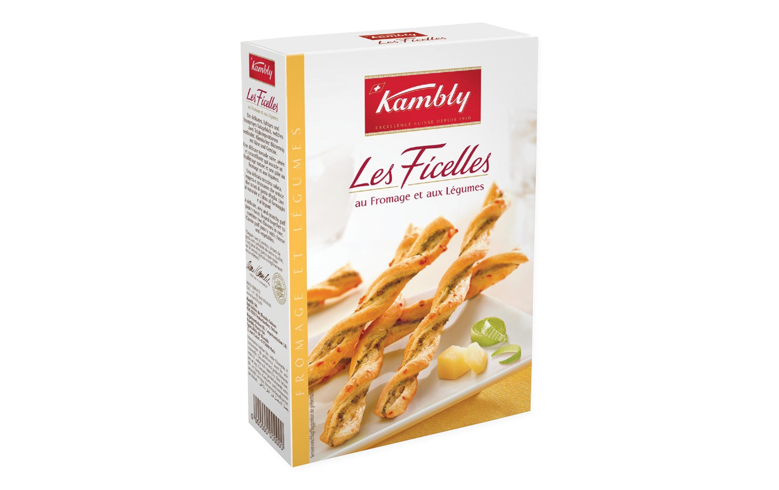 Kambly Apéro Les Ficelles au Fromage et aux Légumes 100 g Kambly Apéro Les Ficelles au Fromage et aux Légumes 100 g
